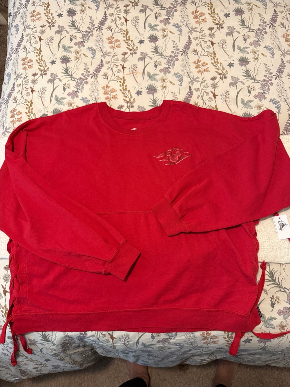 Disney Cruiseline Red Crewneck Spirit Jersey